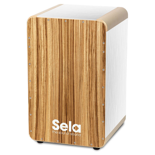 Sela SE 022 Wave Special Coated Birch Body Professional Snare Cajon White Zebrano (SE022)
