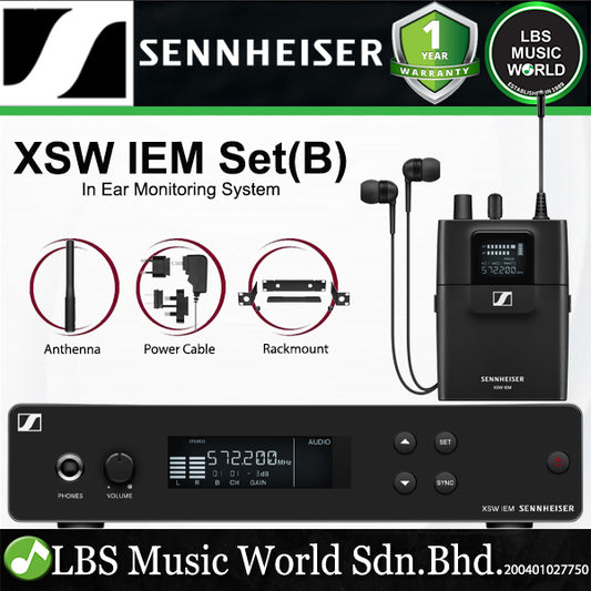 Sennheiser XSW IEM Set Wireless In Ear Earbud Monitoring System