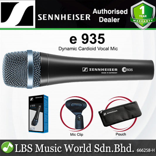Sennheiser e 935 Cardioid Dynamic Handheld Vocal Microphone with Mic Cable (e935)