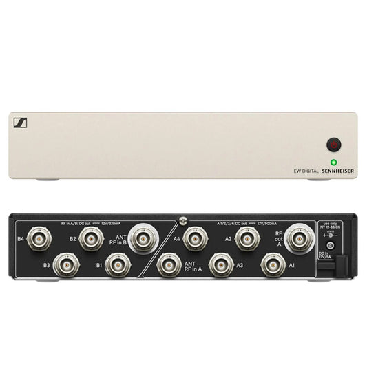 Sennheiser EW-D ASA Q-R-S Active Antenna Splitter Kit with Power Supply and 8x BNC Interconnect Cables (EW D ASA QRS)