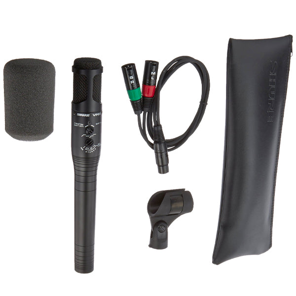 Shure VP88 Condenser Stereo Microphone with Internal Matrix and Battery Included - Mid Side Mic