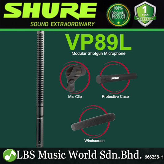 Shure VP89 Modular Shotgun Microphone Dynamic Condenser Mic