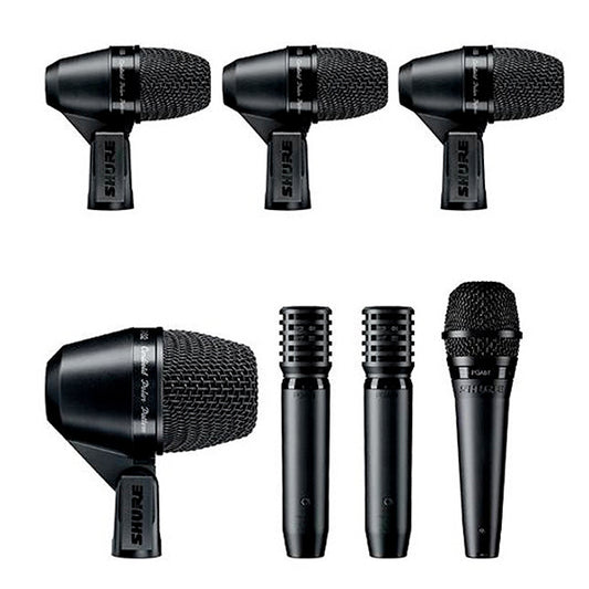 Shure PGADRUMKIT7 7 Pieces PG Alta Drum Microphone Kit Extended Mic Package