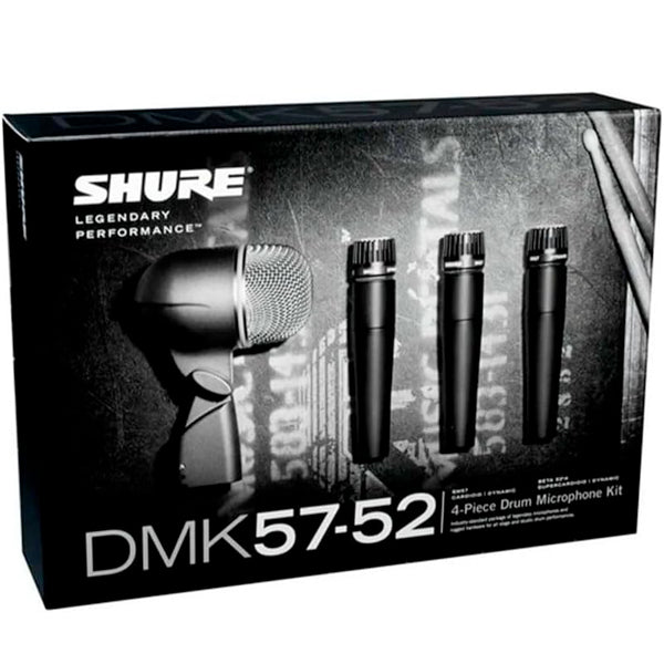 Shure DMK57-52 Drum Microphone Kit Hardware Mic Package (DMK57 52)