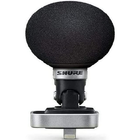 Shure MV88 Digital Stereo Condenser Microphone for iOS with Variable Stereo and DSP Mic Settings