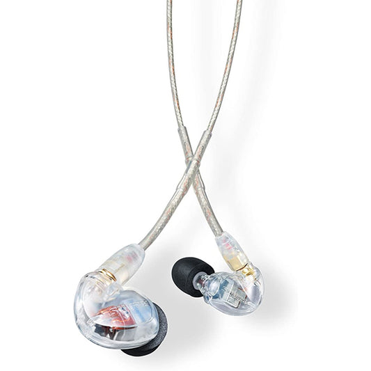 Shure SE425 PRO In Ear Monitor Sound Isolating Wired Earphones with Detachable Cable - Clear (SE 425)
