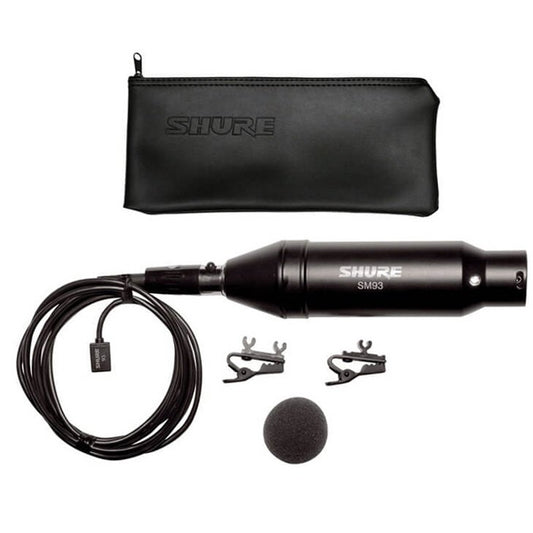 Shure SM93 Omnidirectional Condenser Mic Miniature Lavalier Microphone