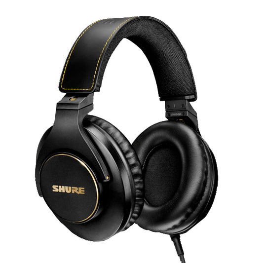 Shure SRH840A Closed Back Professional Monitor Studio Headphones with Detachable Straight Cable (SRH840 A)