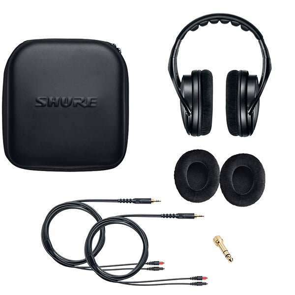 Shure SRH1440 Professional Open Back Monitor Headphones Dual Detachable Cable with Case (SRH 1440)
