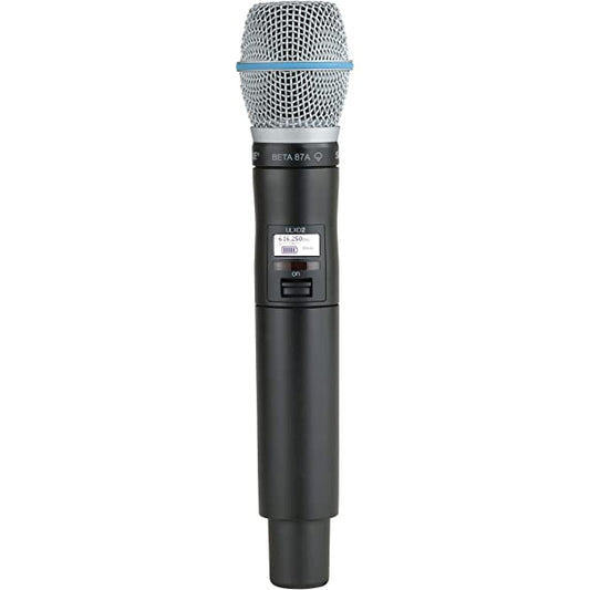 Shure SLXD2/B87A Digital Wireless Handheld Microphone Transmitter with B87A Interchangeable Mic Capsule (SLXD2 Beta 87A)