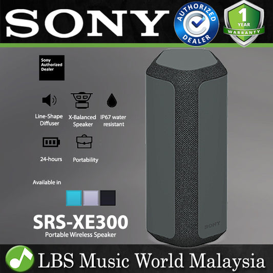 Sony SRS-XE300 Wireless Portable Bluetooth Speaker With IP67 Waterproof, Dustproof and Shockproof (SRS XE300)
