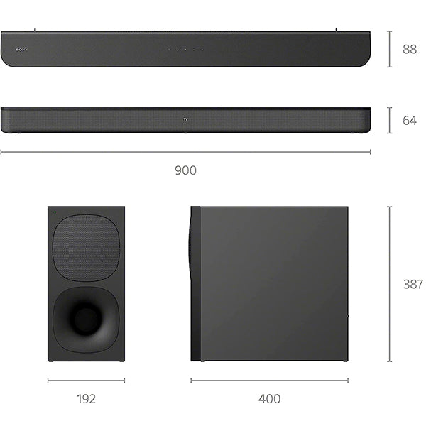 Sony HT-S400 2.1 Ch Soundbar with Powerful Wireless Subwoofer with Surround Sound and Dolby Digital (HT S400)