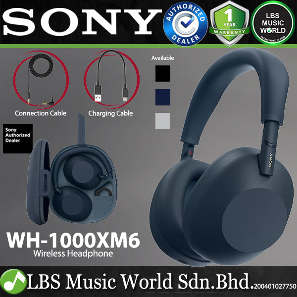 Sony WH-1000XM6 Wireless Bluetooth Noise Cancelling Over Ear Headphone with Mic (WH1000XM6)