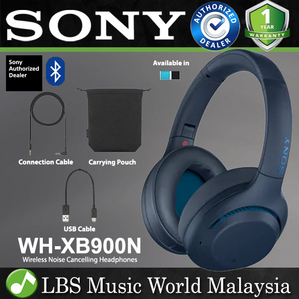 Sony WH-XB900N Bluetooth Wireless Noise Cancelling Over Ear Headphone (WH XB900N)