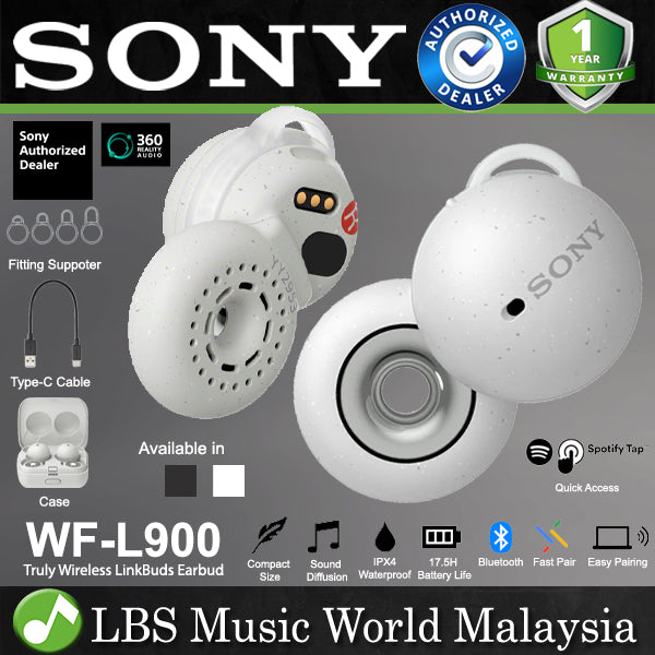 Sony WF-L900 LinkBuds Open Dynamic In Ear Wireless Earbuds Earphone With Bluetooth and Case (WFL900 WF L900)