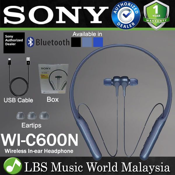 Sony WI-C600N Wireless Bluetooth Earphones Noise Cancelling In Ear Headphone (WIC600N WI C600N)