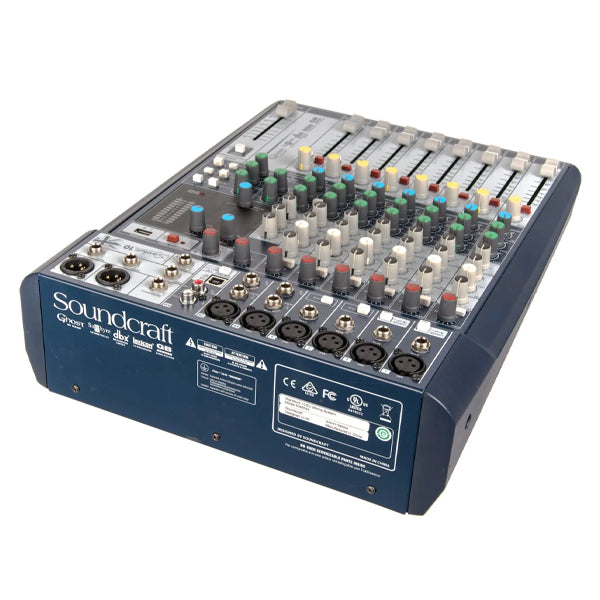 Soundcraft Signature 10 Professional Audio Mixer Compact Analogue Mixing with Effects