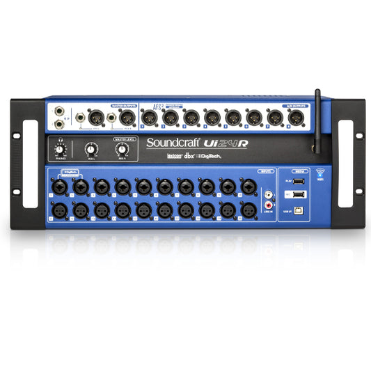 Soundcraft Ui24R 24 Channel Digital Mixer USB Audio Interface and Multi Track Recorder With Wireless Remote Control (Ui24 R)