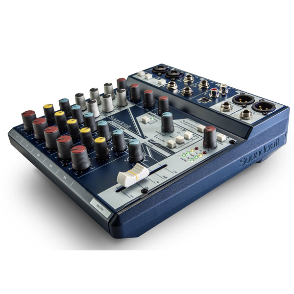 Soundcraft Notepad-8FX 8 Channel Analog Mixing Console Mixer with USB Audio Interface and Lexicon Effects (Notepad 8FX)