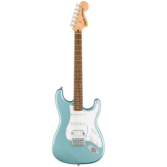 Squier FSR Affinity HSS Stratocaster Electric Guitar Laurel Fretboard with Tremolo - Ice Blue Metallic