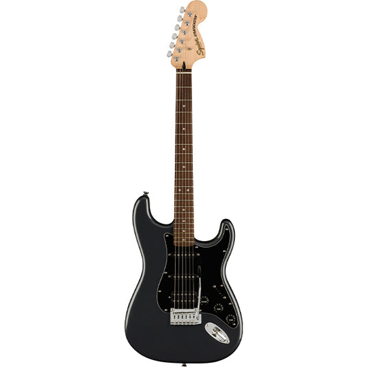 Squier Affinity Series HSS Stratocaster Guitar Pack Laurel Fingerboard Charcoal Frost Metallic