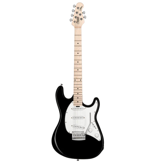 Sterling CT30SSS Cutlass SSS Series Fulcrum Tremolo Electric Guitar - Black (CT30SSS BK)