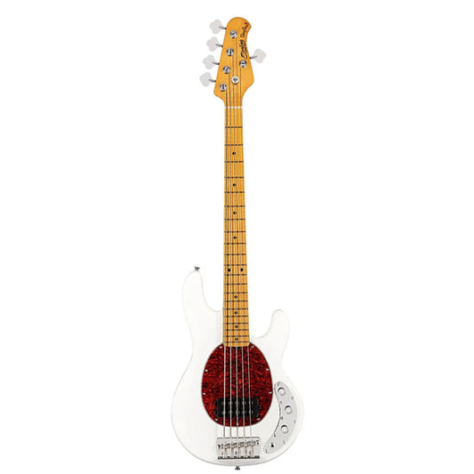 Sterling by Ernie Ball RAY25CA Stingray 5 String Electric Bass Guitar - Olympic White (RAY25CA)