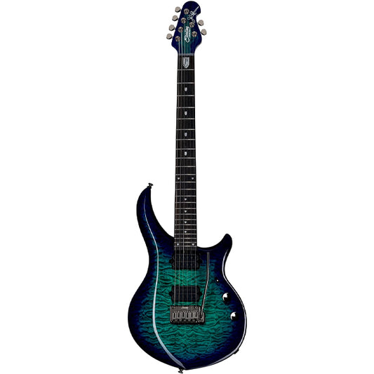 Sterling MAJ200XQM Majesty X Dimarzio Electric Guitar - Cerulean Paradise (MAJ200 MAJ200X QM)