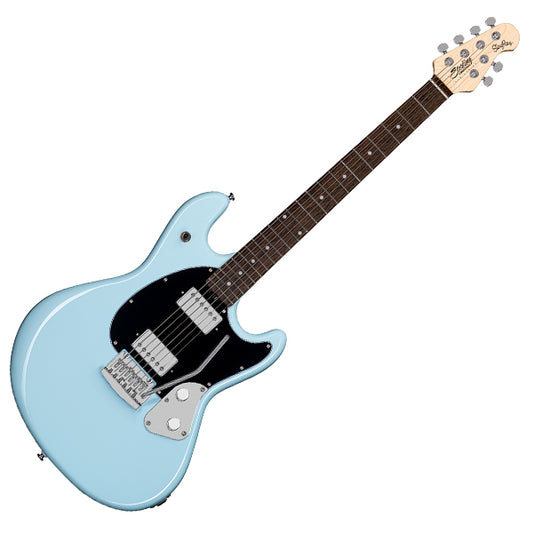 Sterling by Ernie Ball Music Man SR30 Stingray Electric Guitar with Tremolo - Daphne Blue (SR30-DBLM)