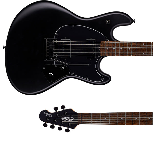 Sterling by Ernie Ball Music Man SR30 Stingray Electric Guitar with Tremolo - Stealth Black (SR30-SBK)