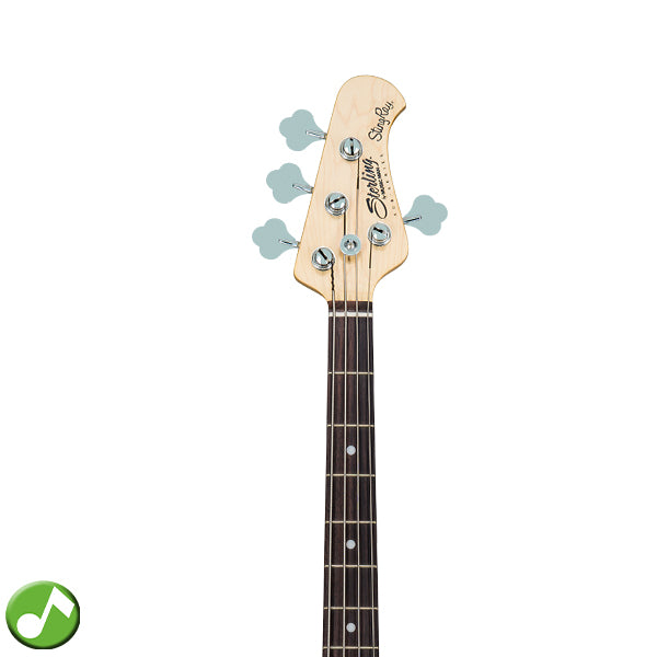 Sterling by Ernie Ball Music Man Ray4 Stingray Bass Guitar- Trans Blue Satin (Ray4-TBLS)