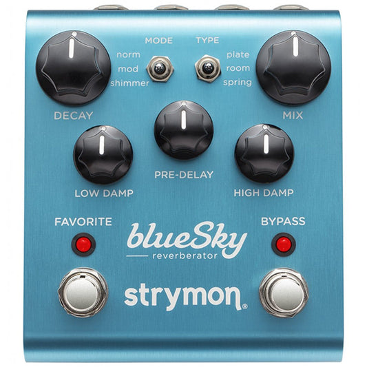 Strymon blueSky Reverberator Digital Stereo Reverb Guitar Multi Effects Pedal (Blue Sky)