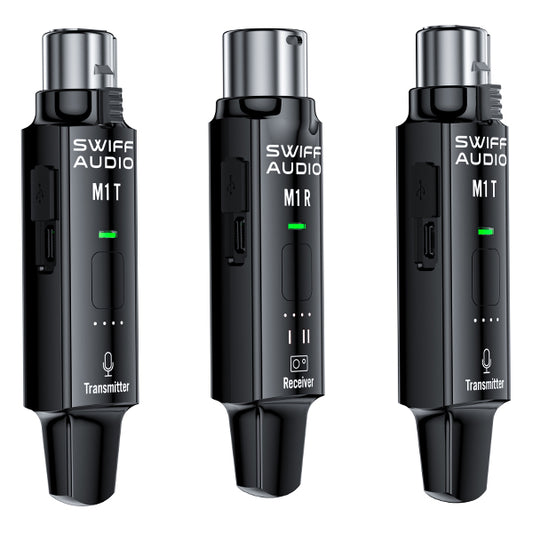 Swiff Audio M1Plus Rechargeable Wireless Dynamic Microphone System for Wired Mic (M1 Plus)