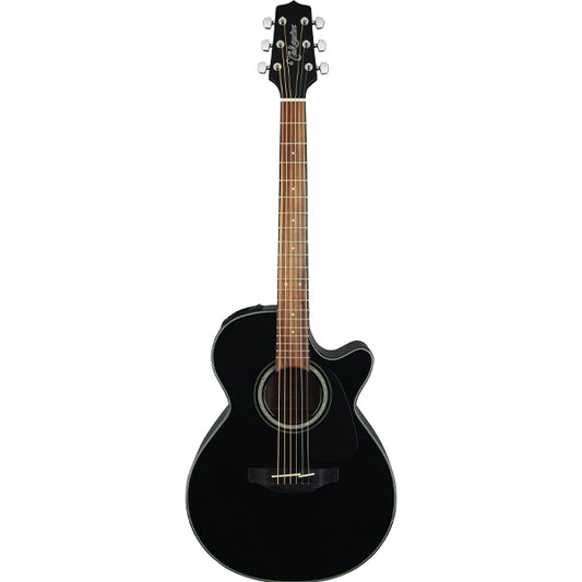Takamine GF30CE-BLK FXC Cutaway Solid Spruce Top Acoustic Electric Guitar with Bag - Black (GF30CE BLK)