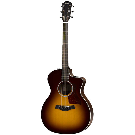 Taylor 214ce-CF Deluxe Grand Auditorium Solid Sitka Spruce Top Acoustic Electric Guitar (214CE)