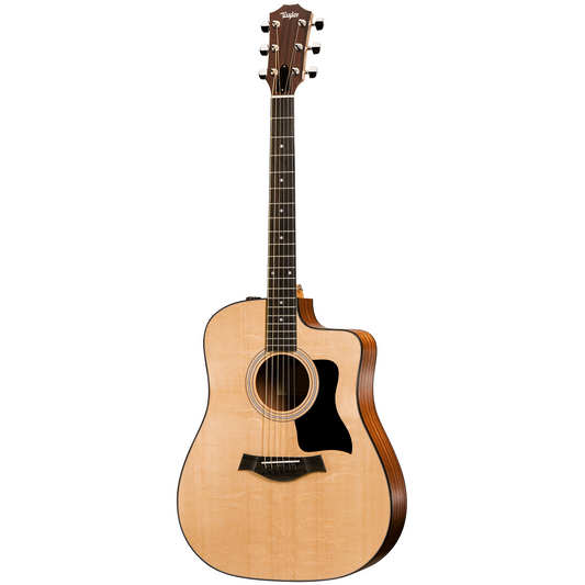 Taylor 110ce Cutaway Dreadnought, Walnut Body Woods Acoustic Electric Guitar with Bag (110 ce)