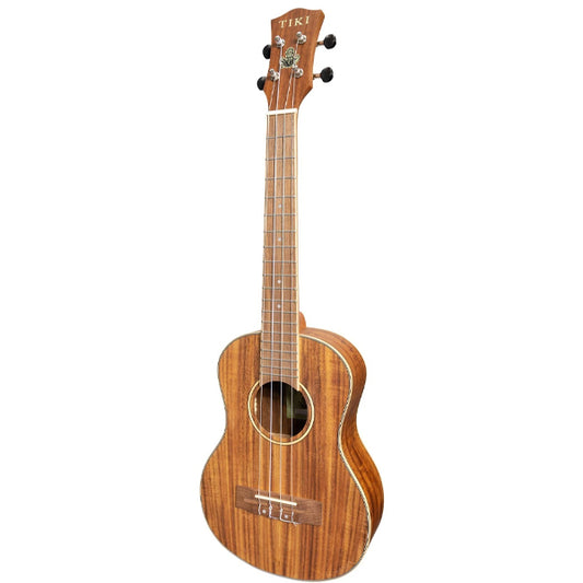 TIKI TKT-3-NST 3 Series Koa Wood Top Tenor Ukulele - Natural Satin (TKT3 TKT 3)