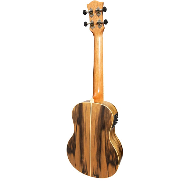 TIKI TDT-4P-NST 4 Series Daowood Top Electric Tenor Ukulele - Natural Satin (TDT4P TDT 4P)