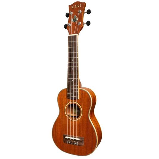 TIKI TMS-5-NST 5 Series Mahogany Solid Top Soprano Ukulele - Natural satin (TMS5 TMS 5)