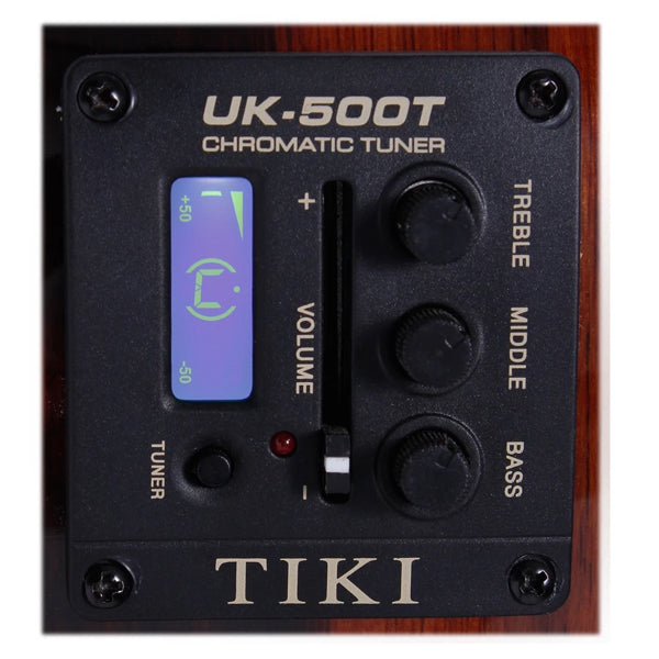 TIKI TKS-3P-NST 3 Series Koa Wood Electric Soprano Ukulele - Natural Satin (TKS3P TKS 3P)