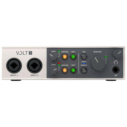 Universal Audio Volt 2 2X2 USB C Audio Interface Mixer with Recording Software (Volt2)