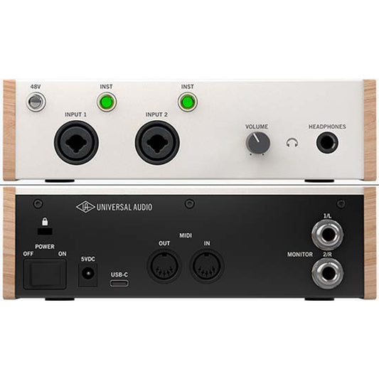 Universal Audio Volt 276 USB C Audio Interface with 2 Preamps Built In FET Compressor and MIDI I/O (Volt276)