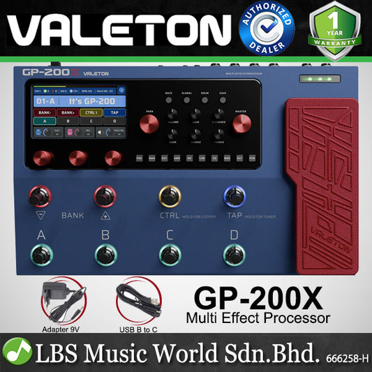 Valeton GP-200X Guitar Multi Effect Modelling Processor Amp Simulator (GP200X GP200 X)