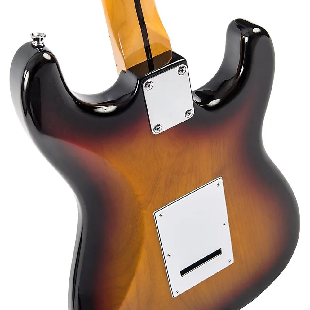 Vintage LV6MSSB Reissued Left Handed Alder Body with SSS Pickups Electric Guitar Sunburst (LV6M SSB)