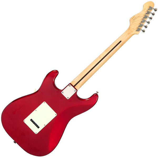 Vintage V6JVCAR John Verity Signature Electric Guitar Candy Apple Red (V6JV)