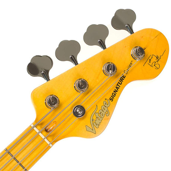 Vintage V4MTB Tony Butler Signature Easter Poplar Body 4 String Electric Bass Guitar (V4M TB)