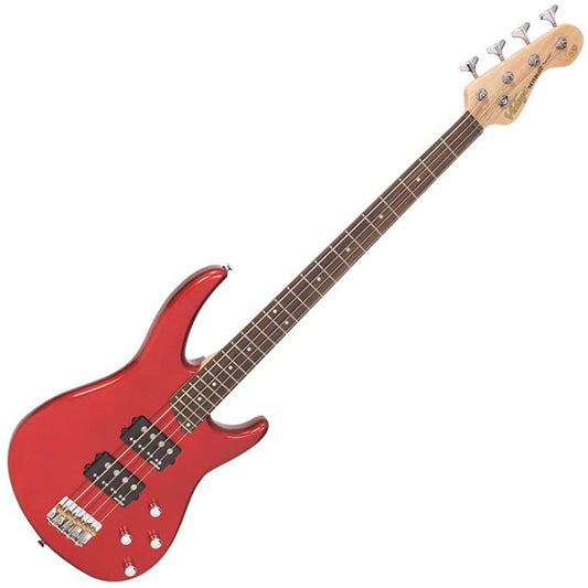 Vintage V90CAR Reissued Series Basswood Body Bolt On Neck Electric Bass Guitar Candy (V90 CAR) Apple Red