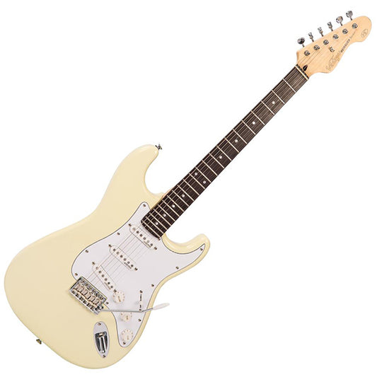 Vintage V6VW Reissued Series American Alder Body SSS Pickup Electric Guitar Vintage White (V6 VW)