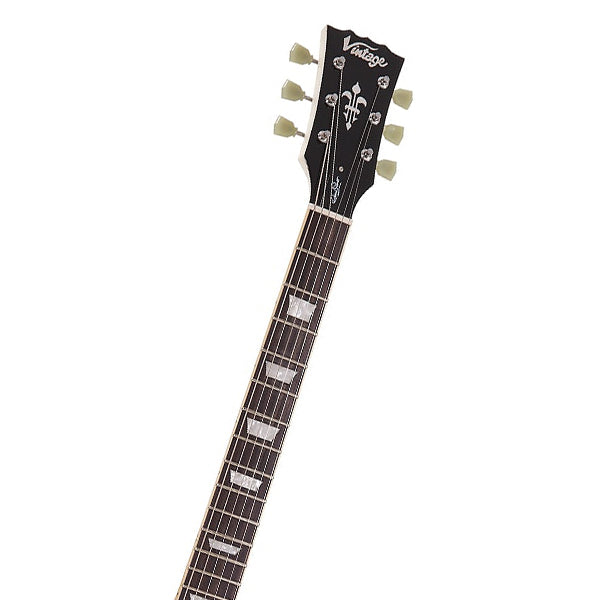 Vintage VS6GO Graham Oliver Signature Series Mahogany Body HH Pickup Electric Guitar White (VS6 GO)