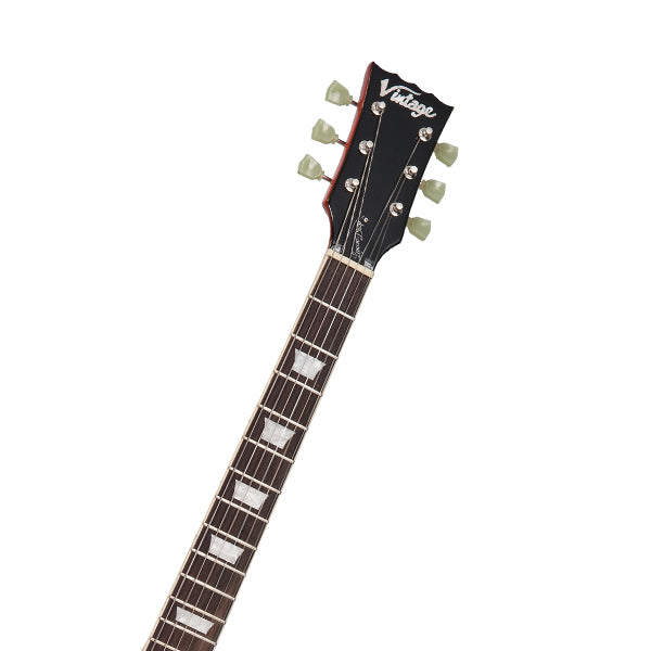 Vintage V100PGM Reissued Series Mahagony Body HH Pickup Electric Guitar Lemon Drop (V100 PGM)